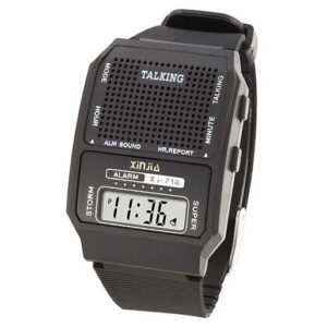 Black Talking Watch - Time Management Made Simple